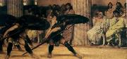 Sir Lawrence Alma-Tadema,OM.RA,RWS A Pyrrhic Dance Sir Lawrence Alma-Tadema china oil painting artist